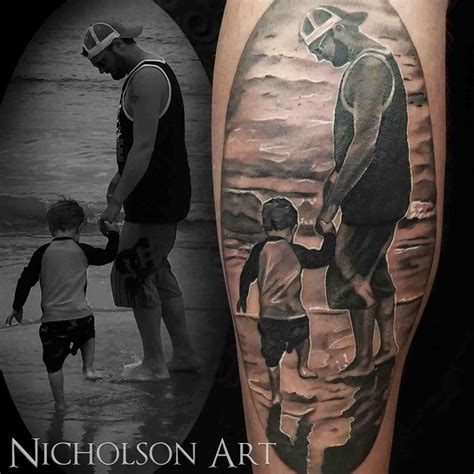 Tatuajes de papa e hijo